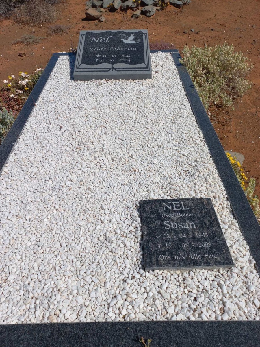 NEL Elias Albertus 1941-2004 &amp; Susan BOTHA 1943-2009