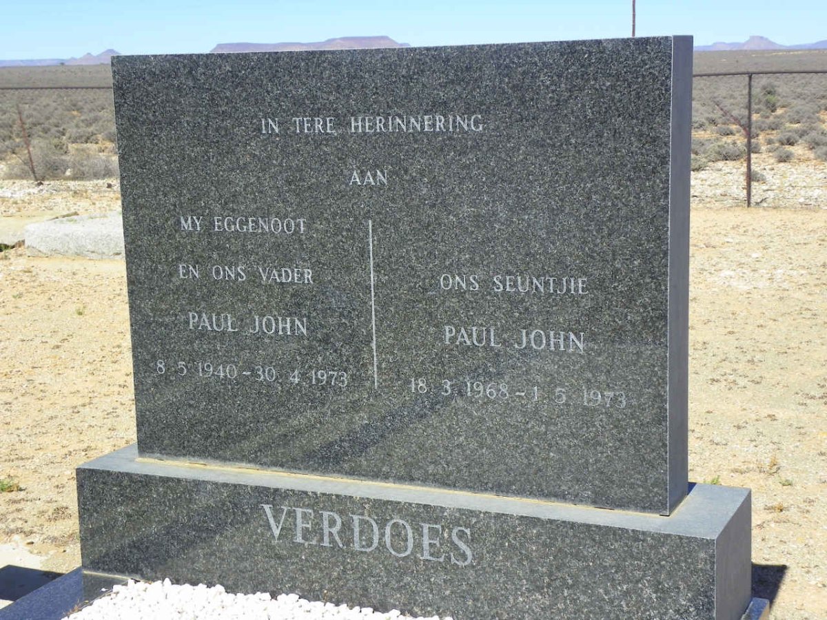 VERDOES Paul John 1940-1973 :: VERDOES Paul John 1968-1973
