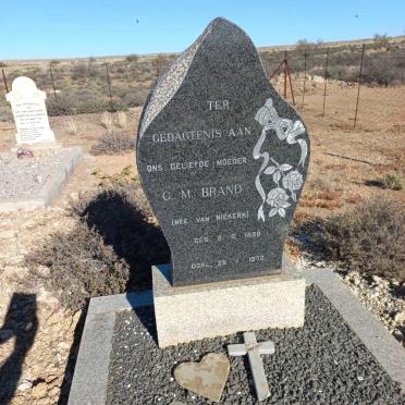 BRAND C.M. nee VAN NIEKERK 1898-1972