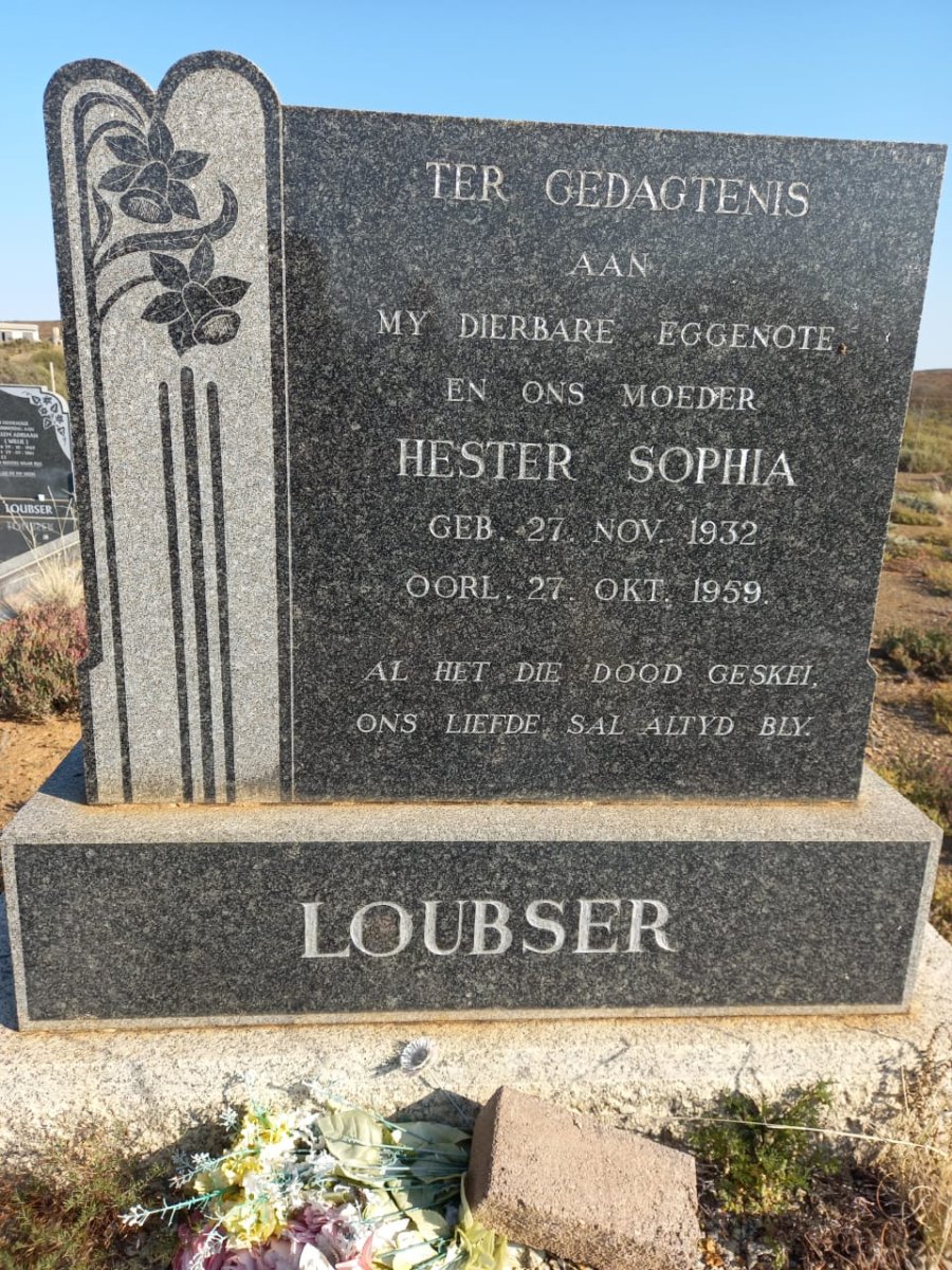 LOUBSER Hester Sophia 1932-1959