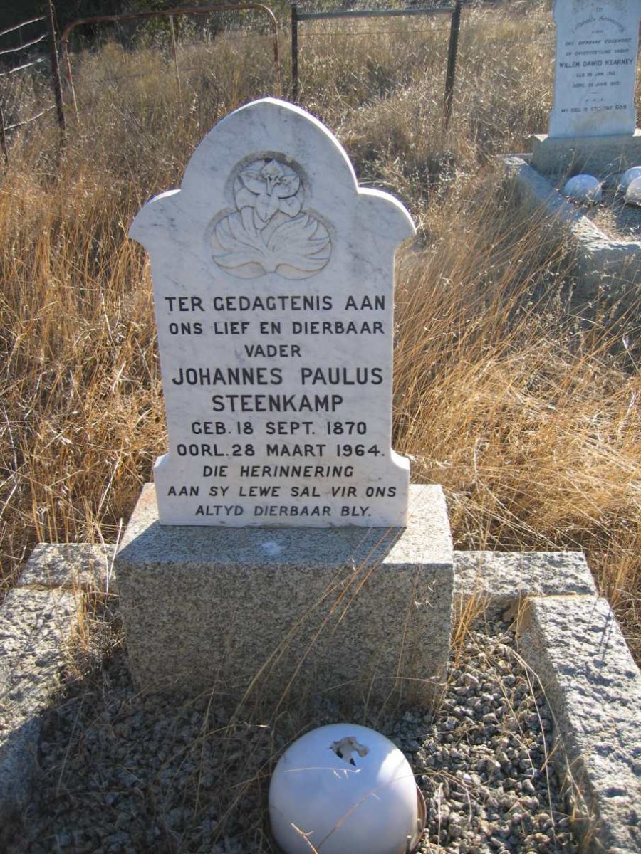 STEENKAMP Johannes Paulus 1870-1964