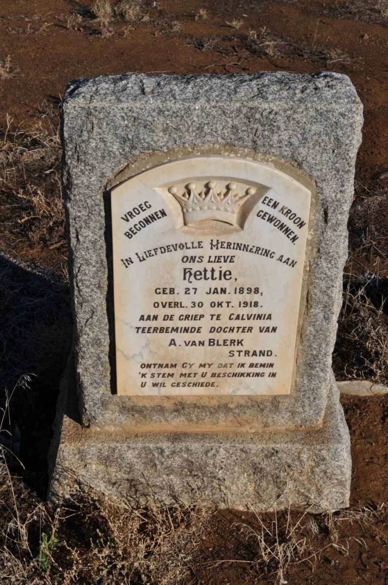 BLERK Hettie, van 1898-1918