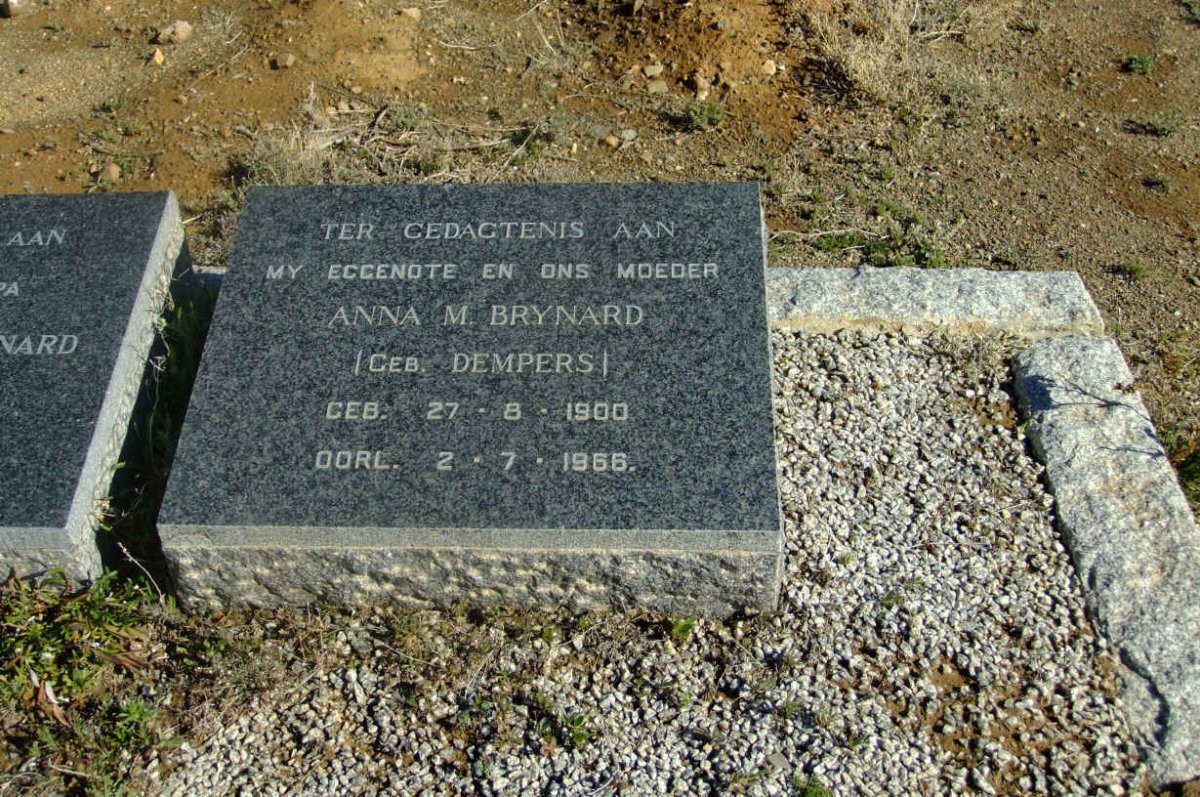 BRYNARD Anna M. nee DEMPERS 1900-1966