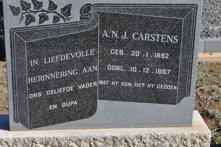 CARSTENS A.N.J. 1892-1967