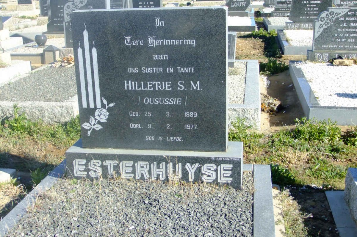 ESTERHUYSE Hilletje S.M. 1889-1977