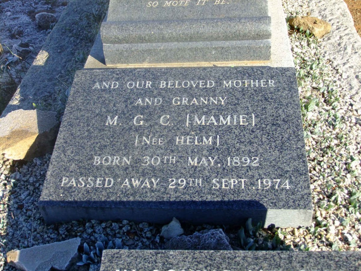 ECKHARDT M.G.C. nee HELM 1892-1974