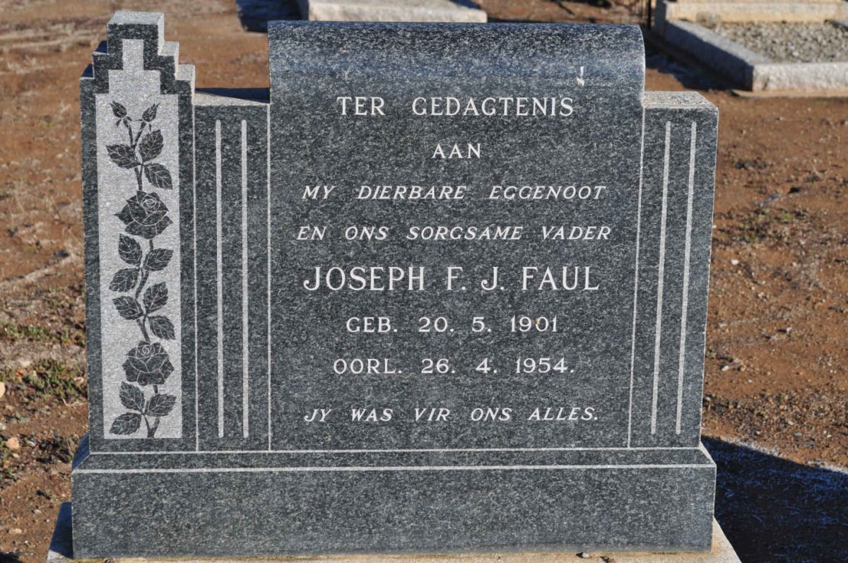 FAUL Joseph F.J. 1901-1954