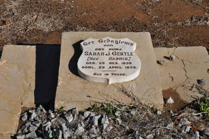GENTLE Sarah J. nee HARRIS 1839-1935
