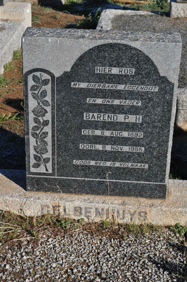 GELDENHUYS Barend P.H. 1892-1955