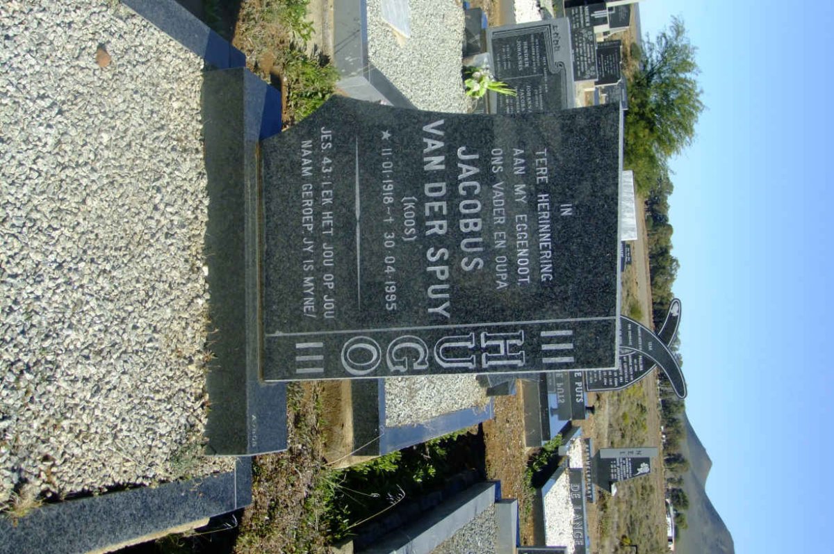 HUGO Jacobus van der Spuy 1918-1995