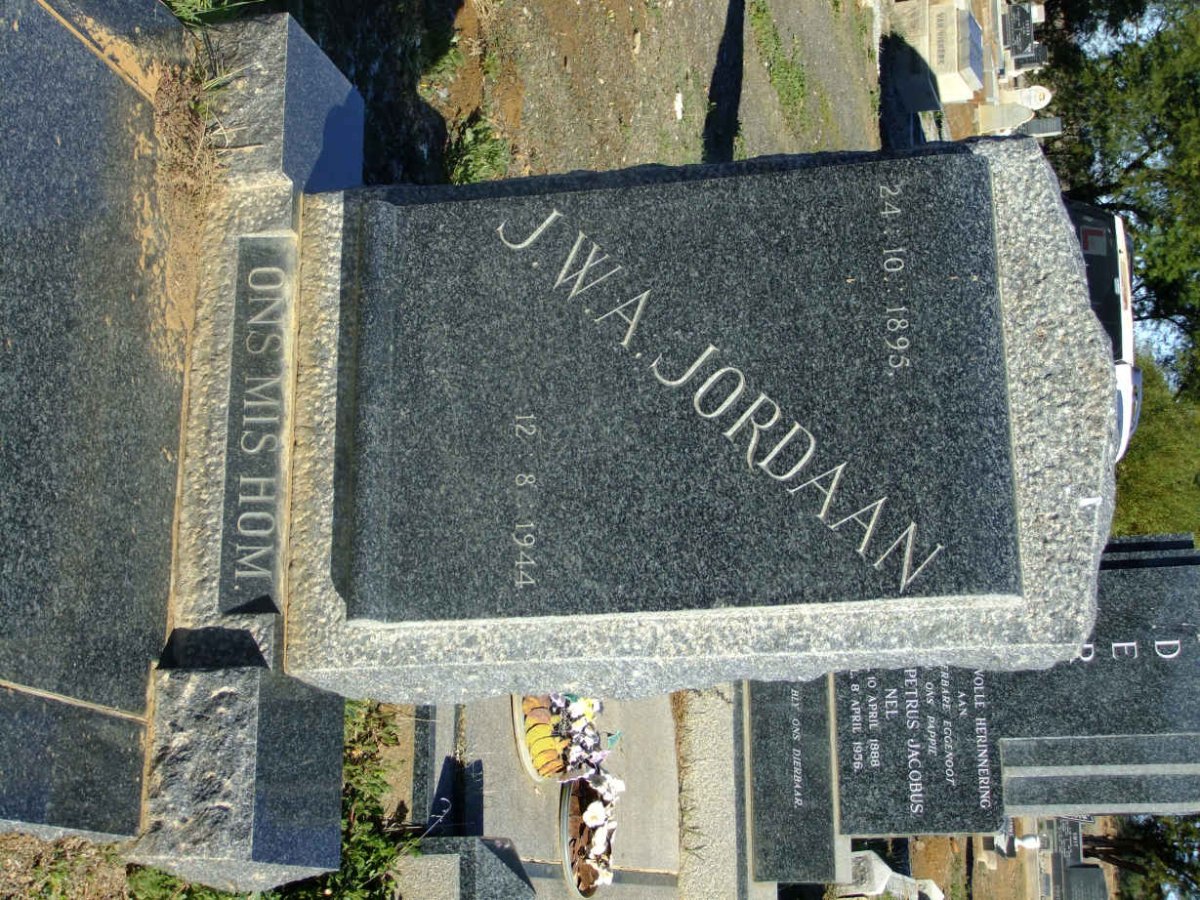 JORDAAN J.W.A. 1895-1944