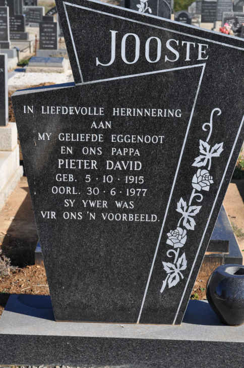 JOOSTE Pieter David 1915-1977