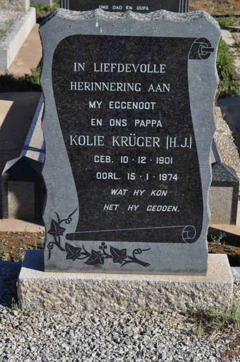 KRUGER H.J. 1901-1974