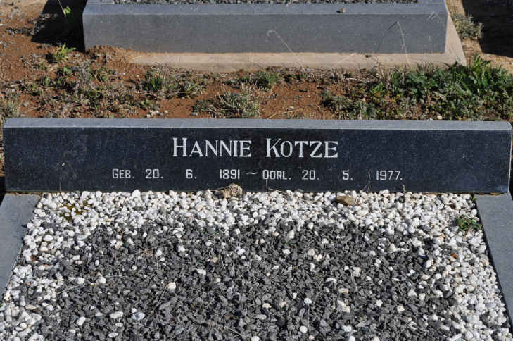 KOTZE Hannie 1891-1977