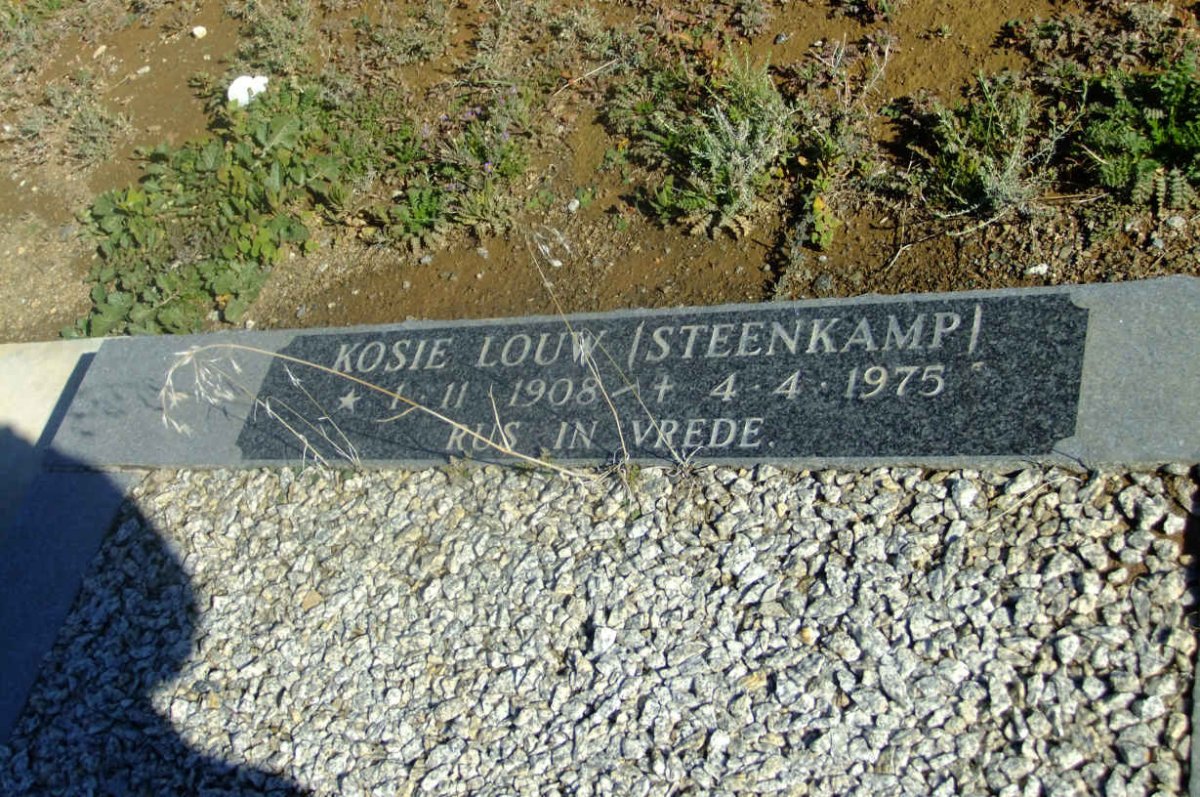 LOUW Kosie nee STEENKAMP 1908-1975