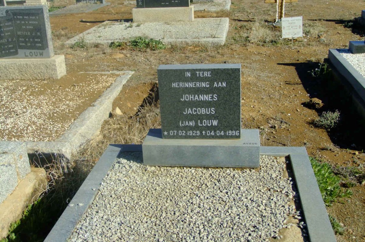 LOUW Johannes Jacobus 1929-1996