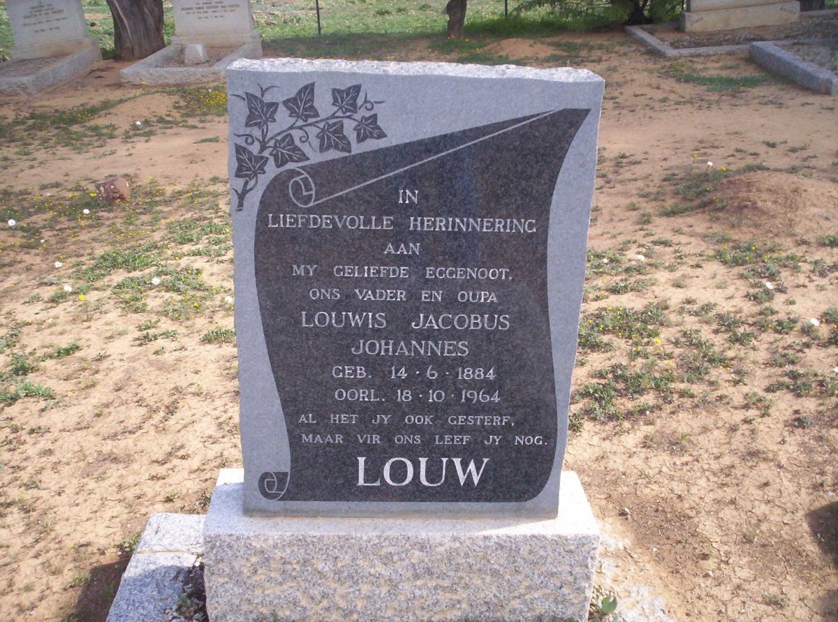 LOUW Louwis Jacobus Johannes 1884-1964