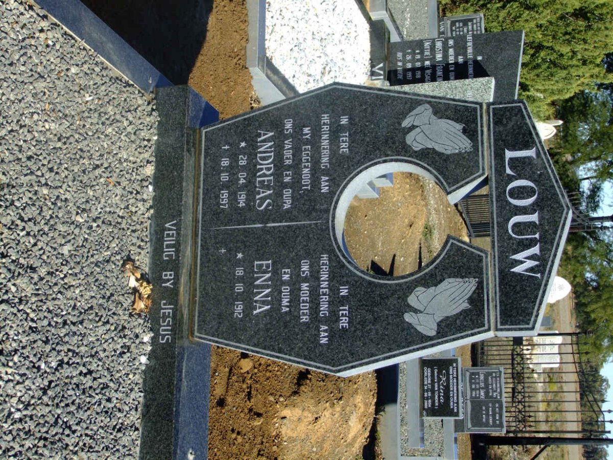 LOUW Andreas 1914-1997 &amp; Enna 1912-