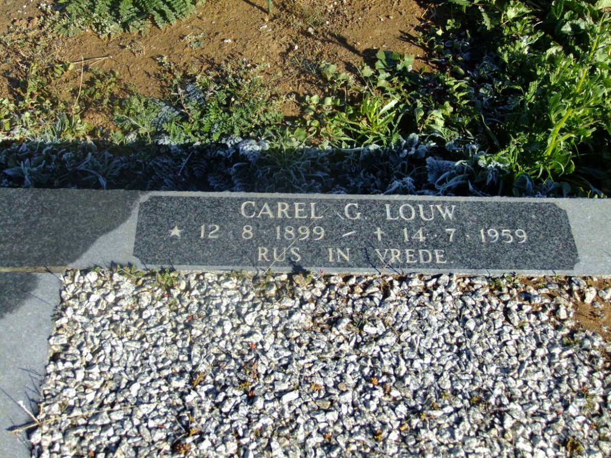 LOUW Carel G. 1899-1959