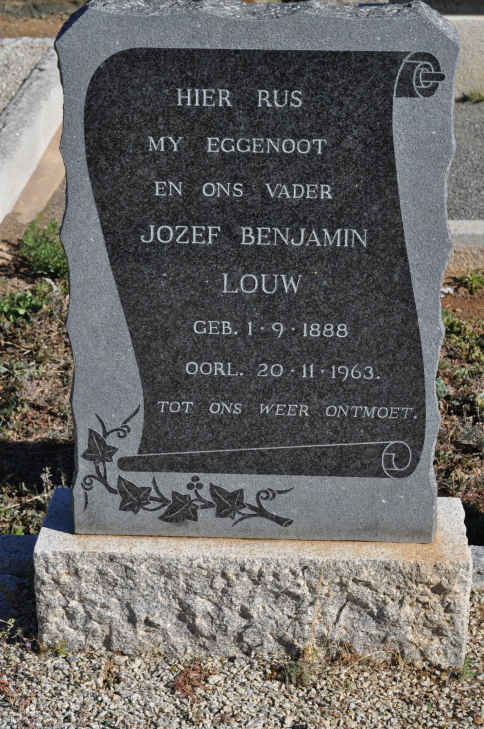LOUW Jozef Benjamin 1888-1963