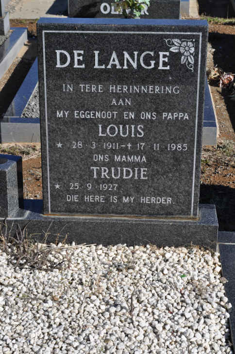 LANGE Louis, de 1911-1985 &amp; Trudie 1927-
