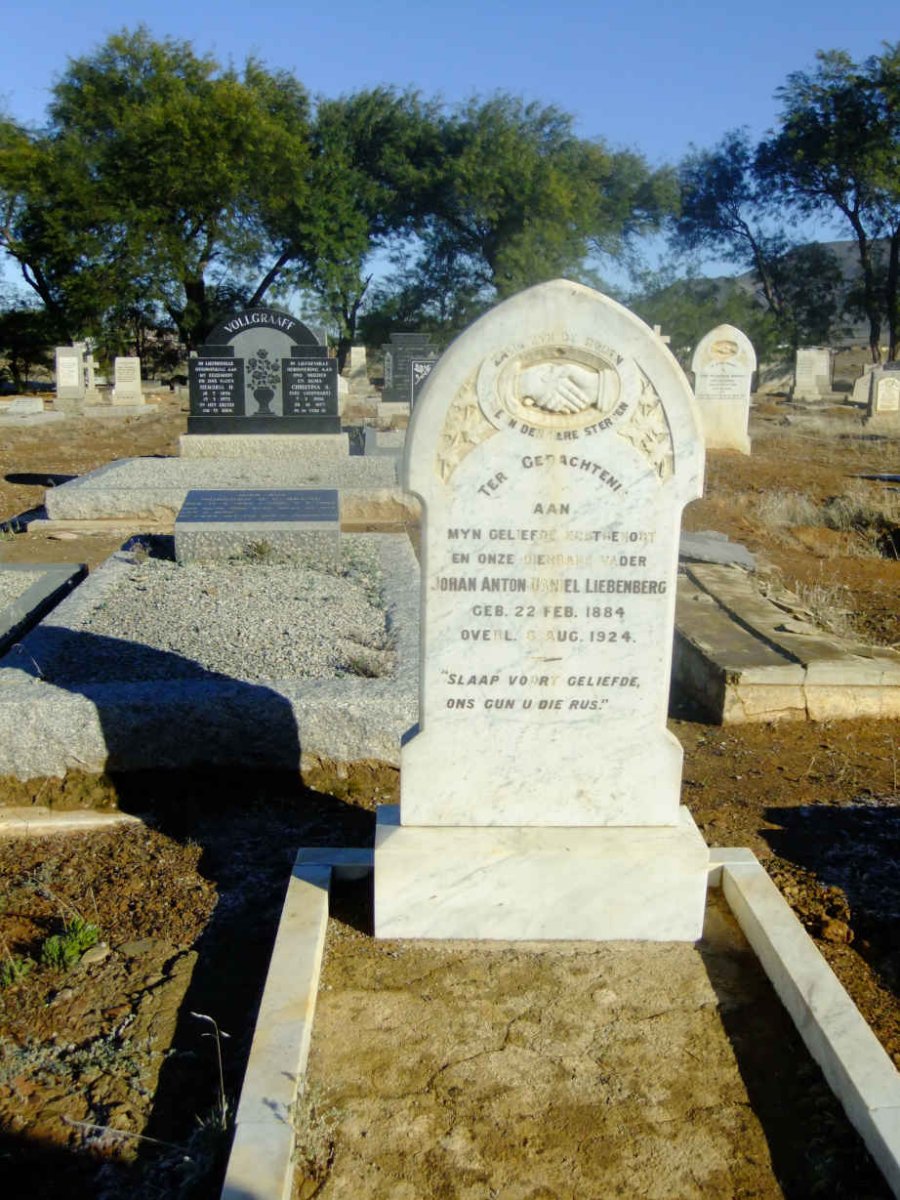 LIEBENBERG Johan Anton Daniel 1884-1924