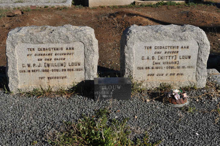 LOUW C.W.P.J. 1882-1959 &amp; C.A.D VISAGIE 1890-1961 :: LOUW Hendrik 1930-1996