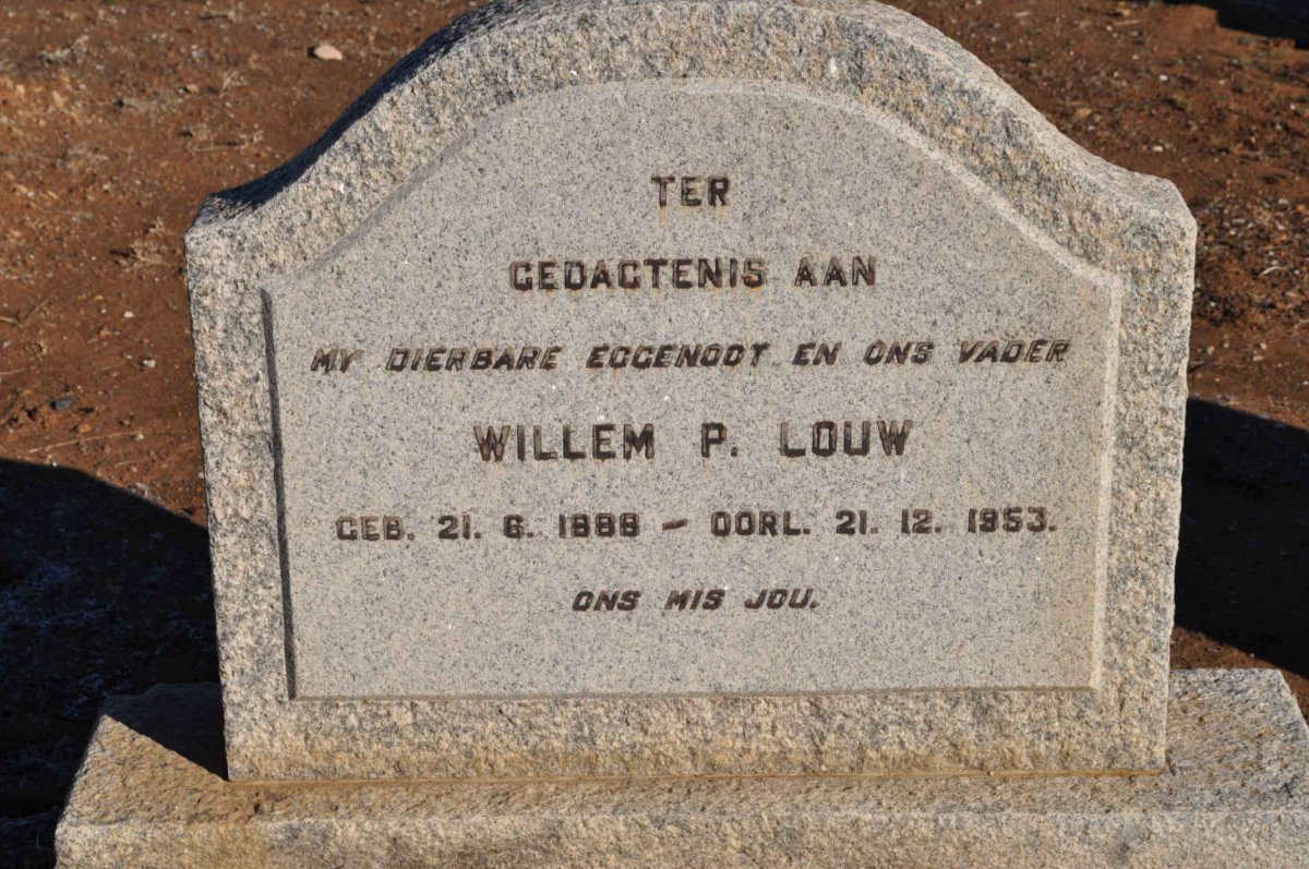 LOUW Willem P. 1888-1953