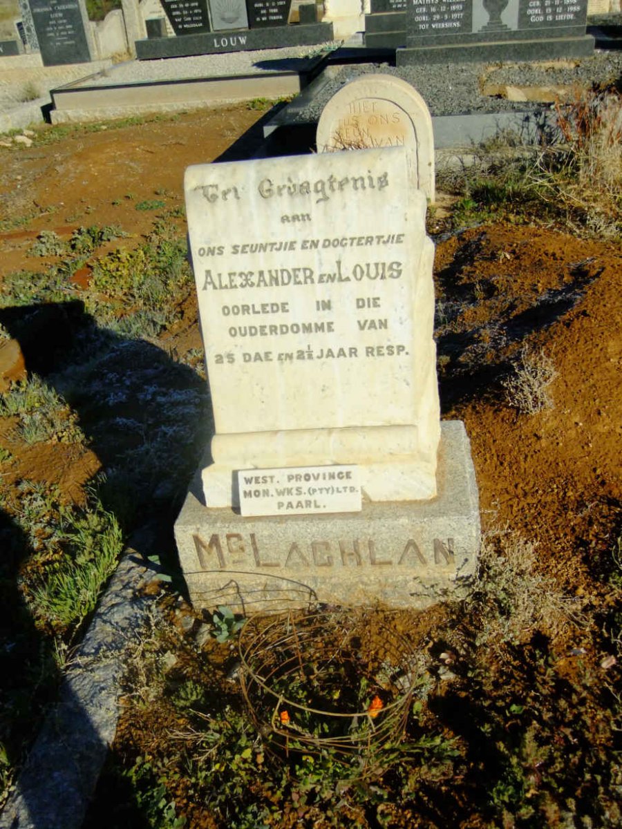 McLACHLAN Alexander :: McLACHLAN Louis