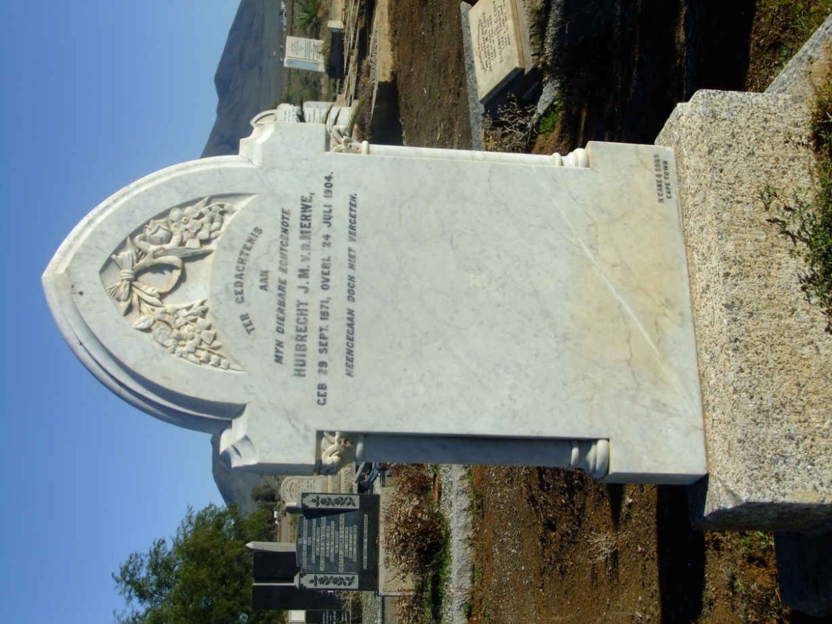 MERWE Huibrecht J.M., v.d. 1871-1904