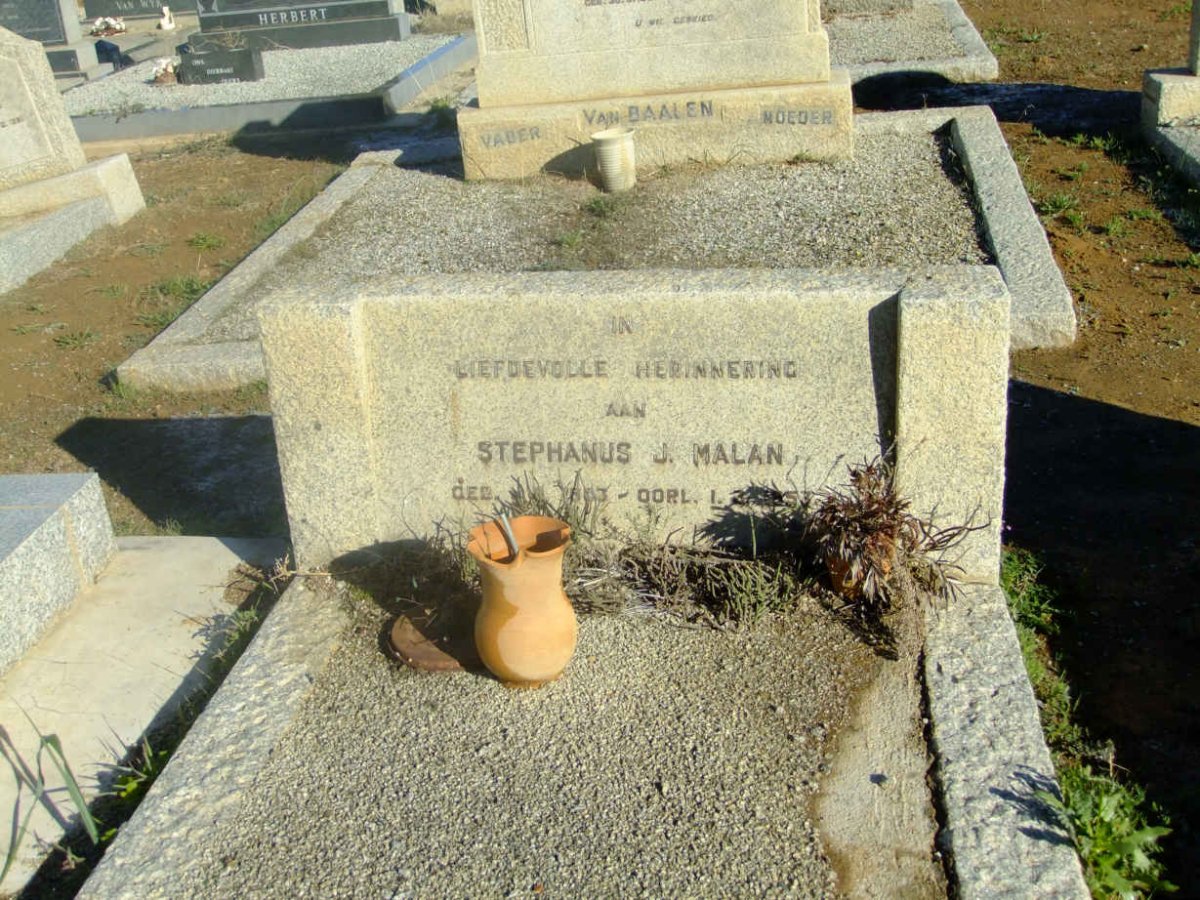 MALAN Stephanus J. 1883-1953