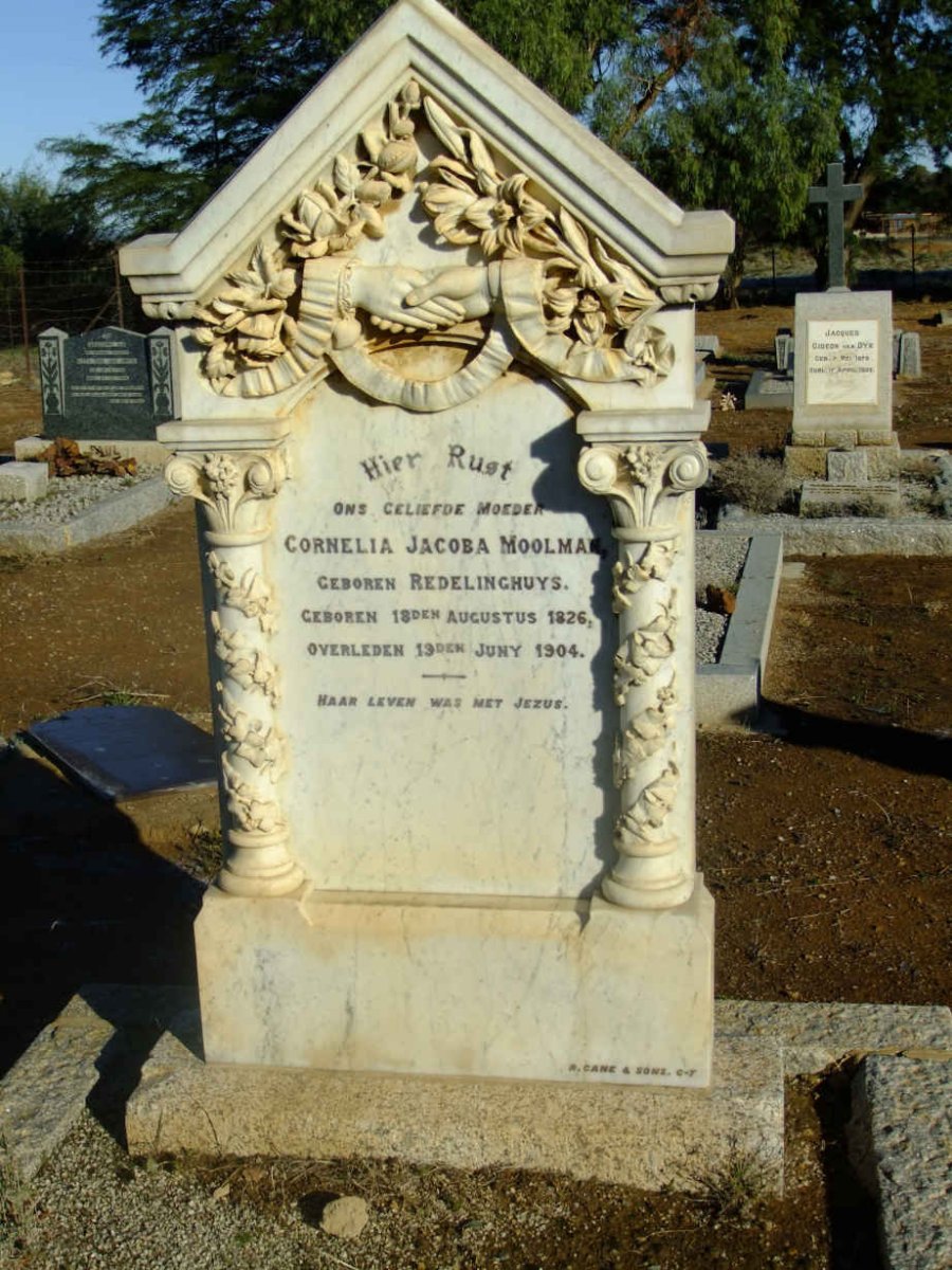 MOOLMAN Cornelia Jacoba nee REDELINGHUYS 1826-1904