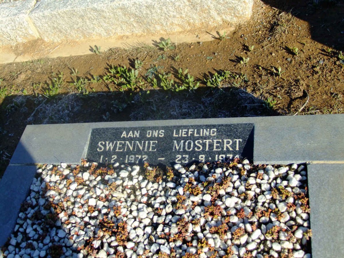 MOSTERT Swennie 1972-1974