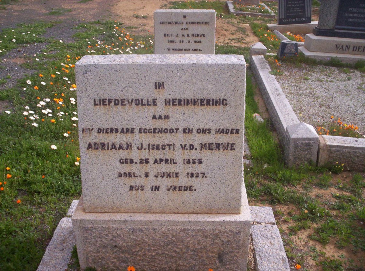 MERWE Adriaan J., van der 1855-1937