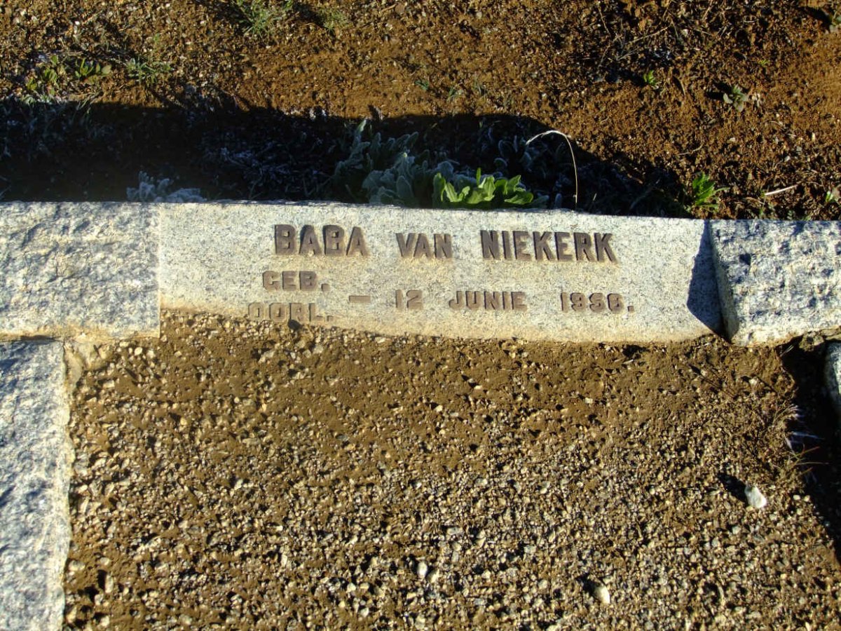 NIEKERK Baba, van 1956-1956