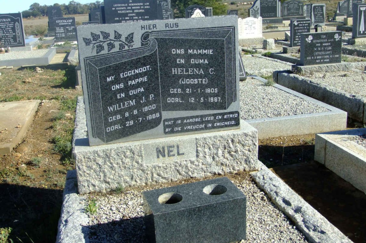 NEL Willem J.P. 1900-1966 &amp; Helena C. JOOSTE 1905-1967