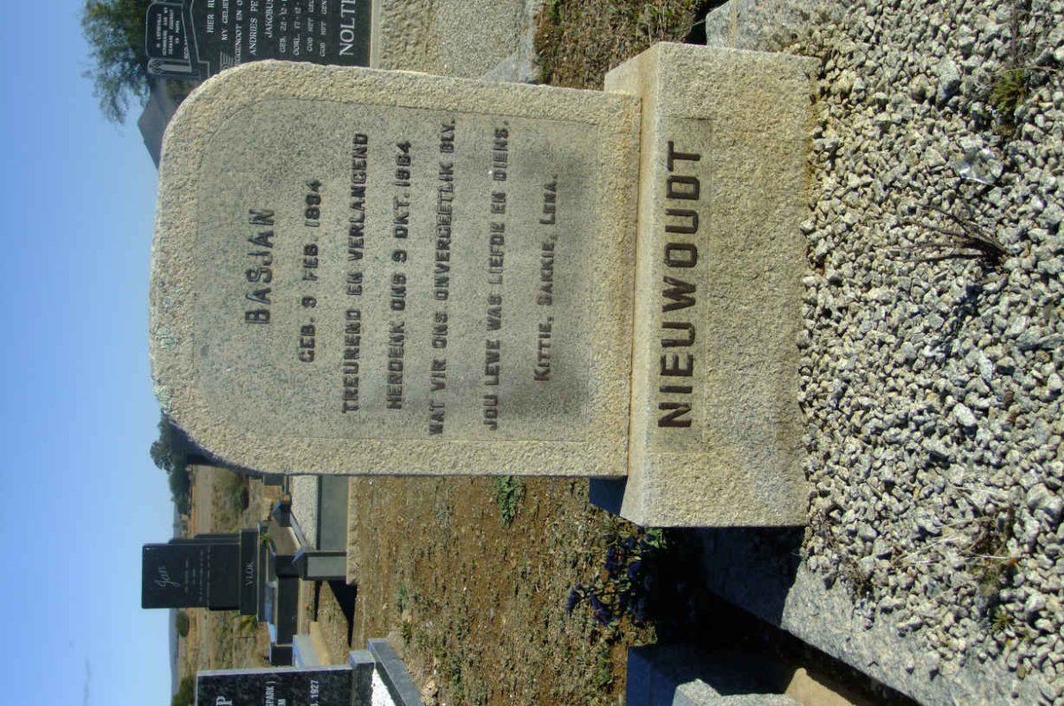 NIEUWOUDT Basjan 1894-1964