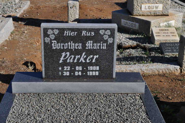 PARKER Dorothea Maria 1908-1999