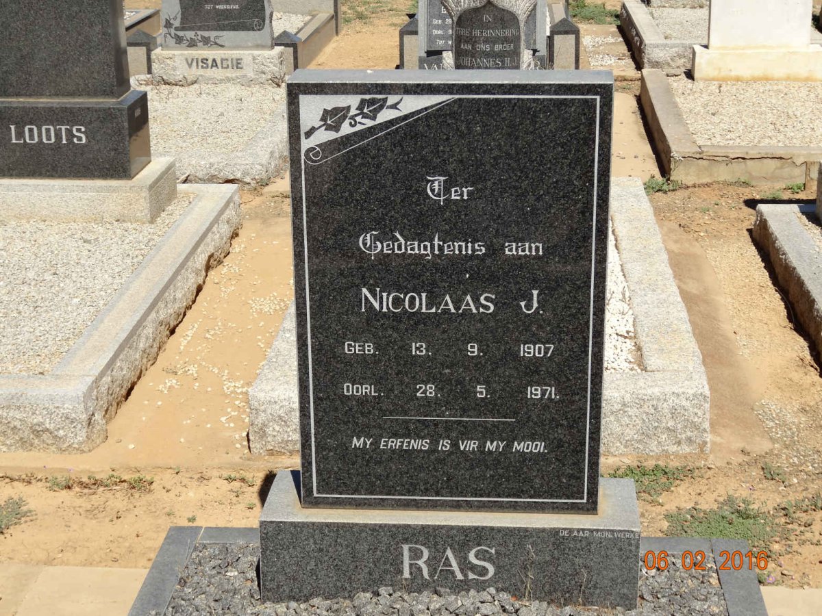 RAS Nicolaas J. 1907-1971