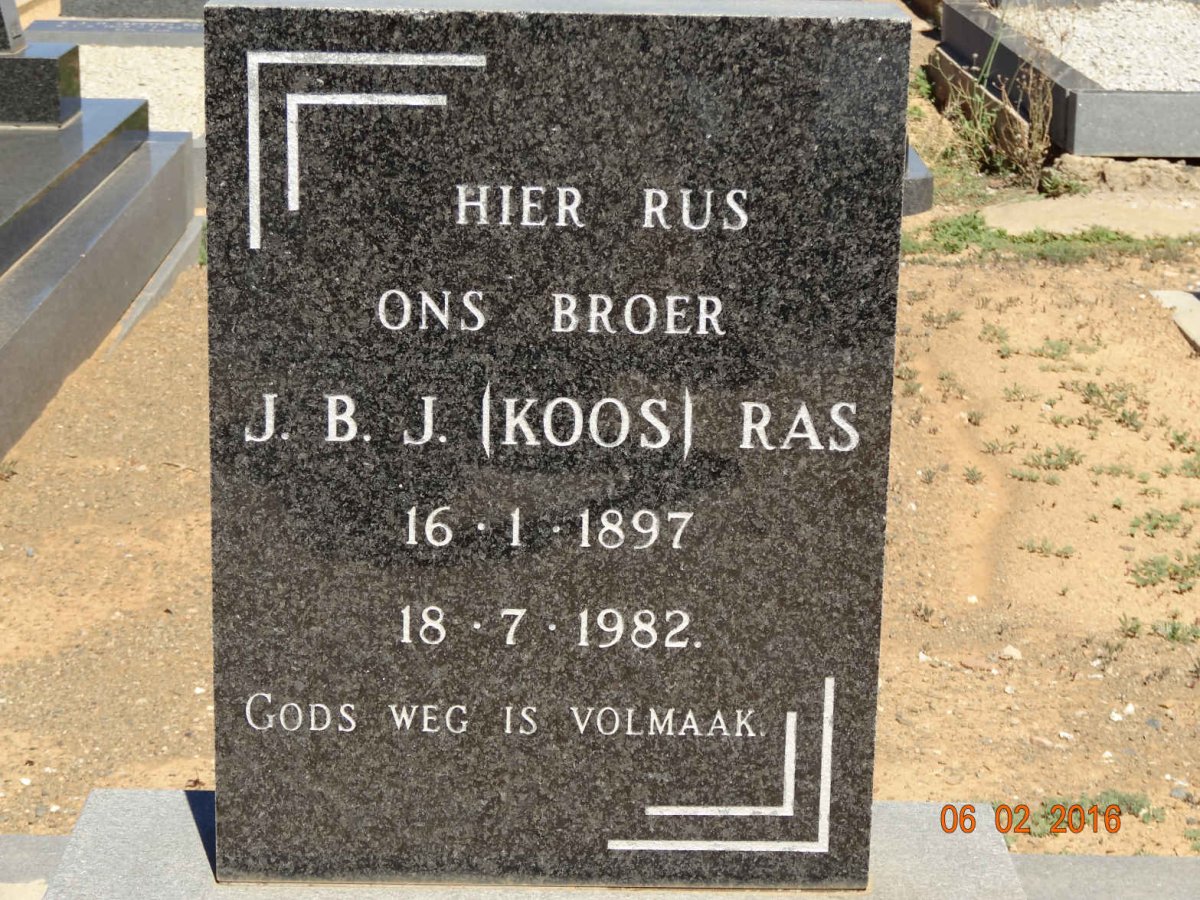 RAS J.B.J. 1897-1982
