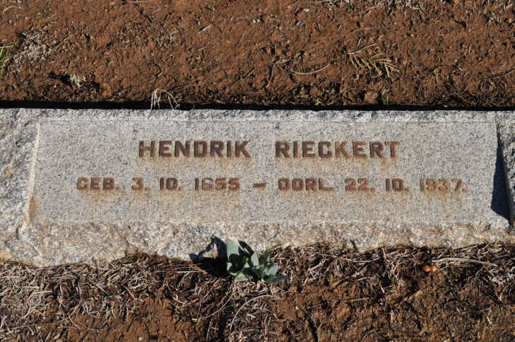 RIECKERT Hendrik 1855-1937