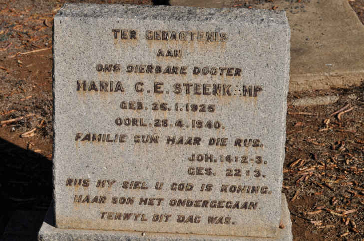 STEENKAMP Maria C.E. 1925-1940