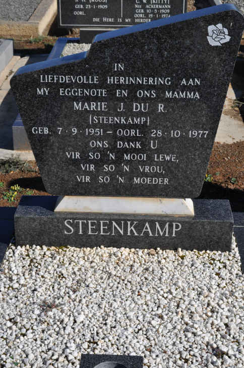 STEENKAMP Marie J. Du R. 1951-1977