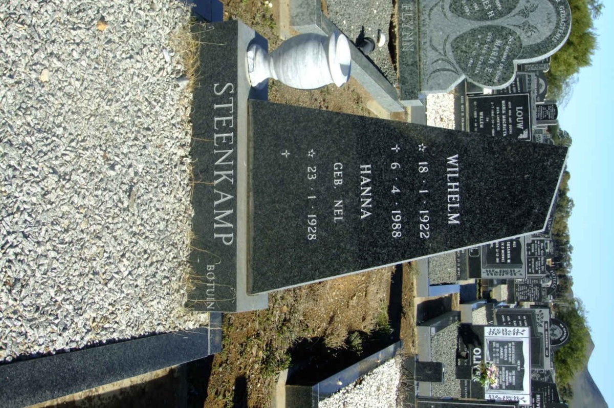 STEENKAMP Wilhelm 1922-1988 &amp; Hanna NEL 1928-