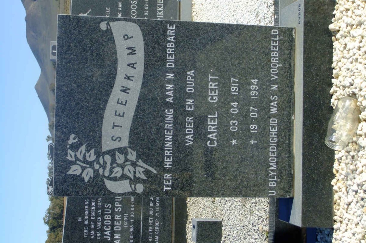 STEENKAMP Carel Gert 1917-1994