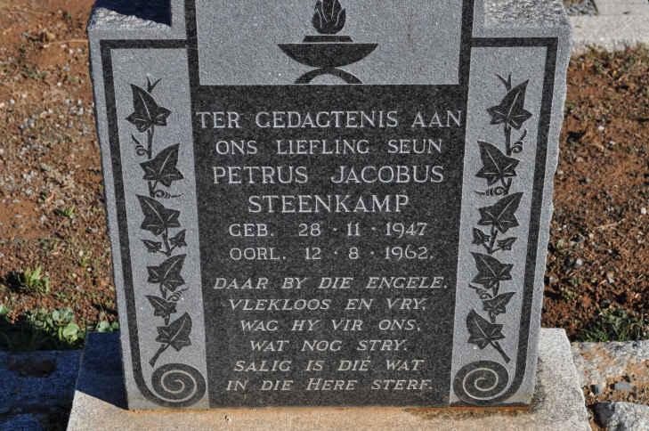STEENKAMP Petrus Jacobus 1947-1962