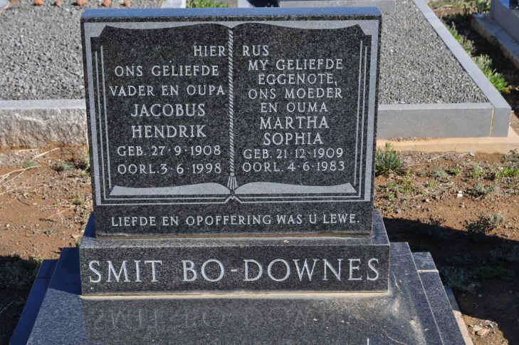 SMIT Jacobus Hendrik 1908-1998 &amp; Martha Sophia 1909-1983