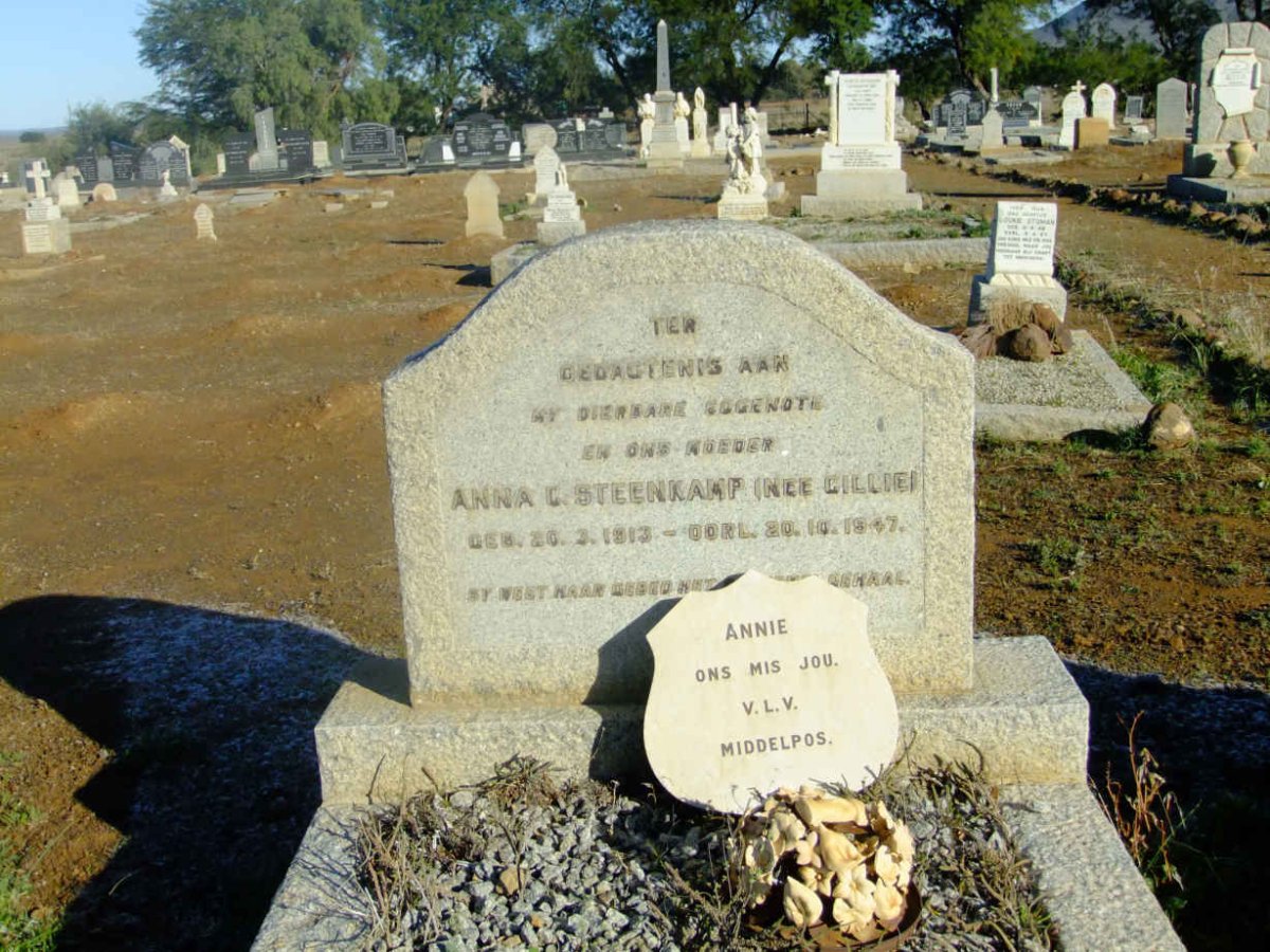 STEENKAMP Anna C. nee CILLIE 1913-1947