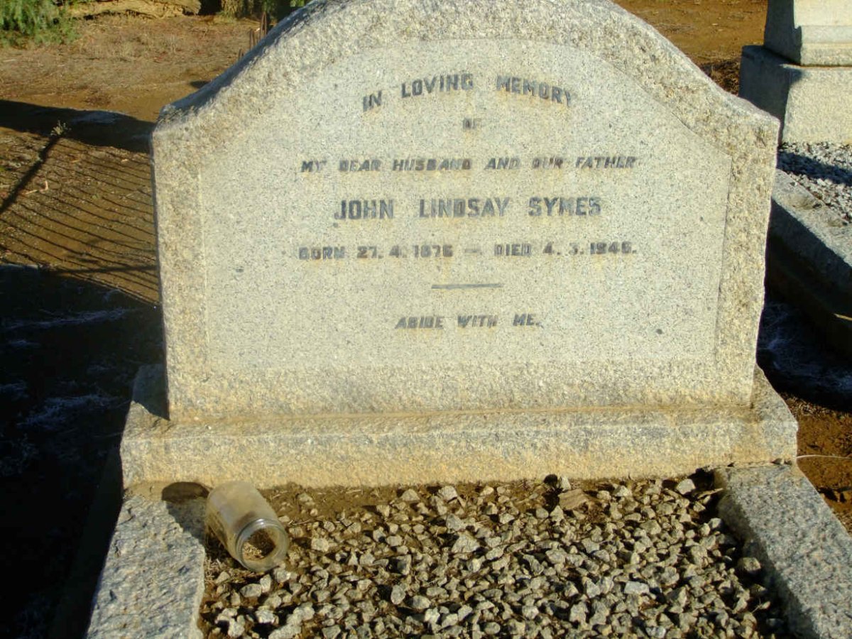 SYMES John Lindsay 1876-1946