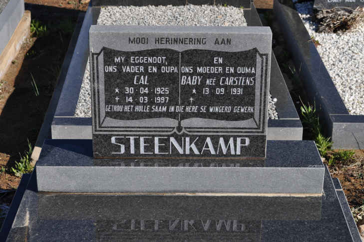 STEENKAMP Cal 1925-1997 &amp; Baby CARSTENS 1931-